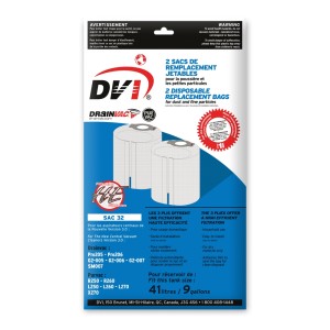 5 PACZEK PO 2 SZTUKI 7 % RABATU SAC 32 Worki do higienicznego opróżniania- 41 litrów. Do odkurzaczy serii G2 700AW G2 007